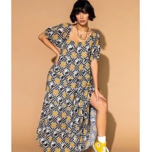 💛 Dressed in Lala “Groovy Girl” Maxi Dress Size 2XL Bestselling Lala Original